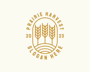 Agriculture Wheat Field logo design