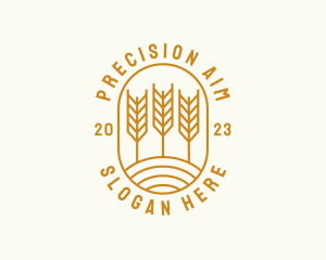 Agriculture Wheat Field logo design