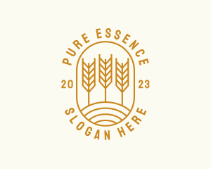 Agriculture Wheat Field logo design