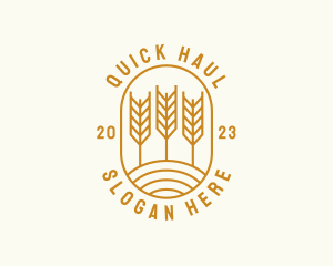 Agriculture Wheat Field logo design