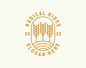 Agriculture Wheat Field logo design