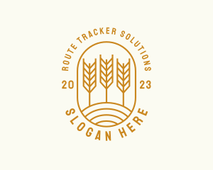 Agriculture Wheat Field logo design