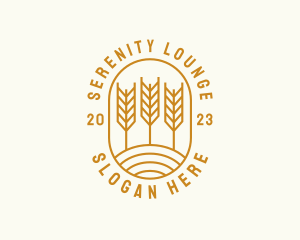 Agriculture Wheat Field logo design