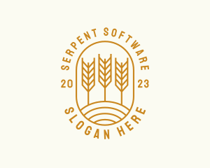 Agriculture Wheat Field logo design