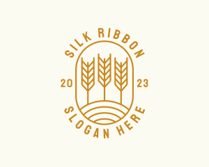 Agriculture Wheat Field logo design