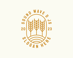 Agriculture Wheat Field logo design