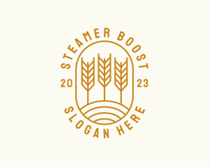 Agriculture Wheat Field logo design