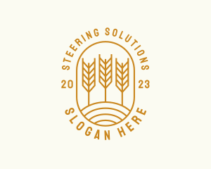 Agriculture Wheat Field logo design