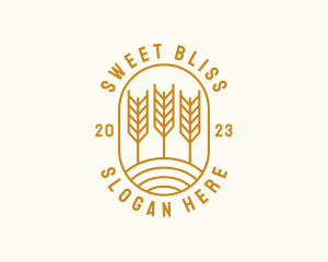 Agriculture Wheat Field logo design