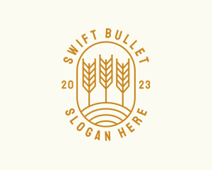 Agriculture Wheat Field logo design