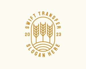 Agriculture Wheat Field logo design