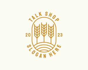 Agriculture Wheat Field logo design