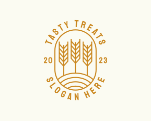 Agriculture Wheat Field logo design