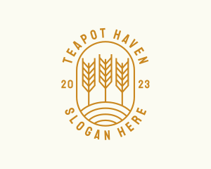 Agriculture Wheat Field logo design