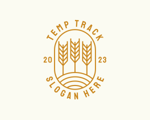 Agriculture Wheat Field logo design