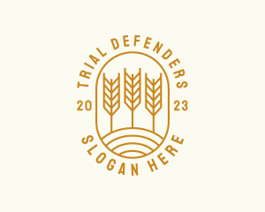 Agriculture Wheat Field logo design