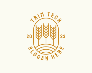 Agriculture Wheat Field logo design