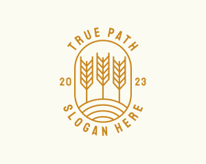 Agriculture Wheat Field logo design