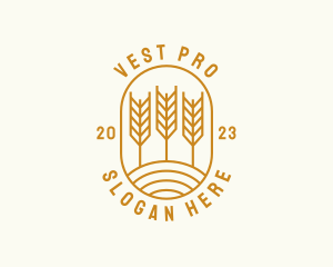 Agriculture Wheat Field logo design