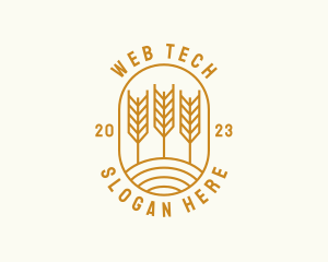 Agriculture Wheat Field logo design