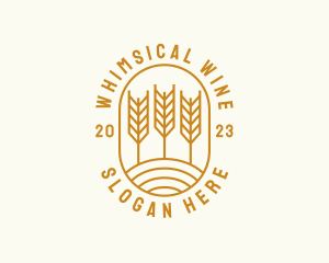 Agriculture Wheat Field logo design