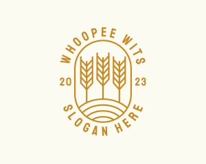 Agriculture Wheat Field logo design