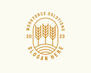 Agriculture Wheat Field logo design