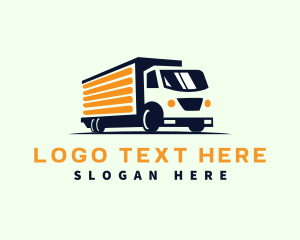 Logistics Delivery Truck Logo