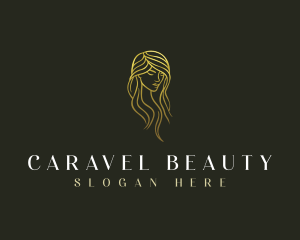 Beauty Woman Hair logo design