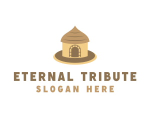 Tribute Hut House logo design