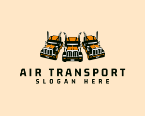 Heavy Cargo Truck logo design