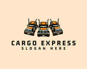 Heavy Cargo Truck logo design