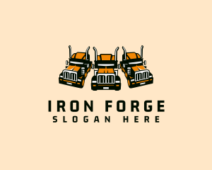 Heavy Cargo Truck logo design