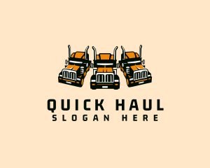 Heavy Cargo Truck logo design