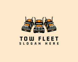 Heavy Cargo Truck logo design