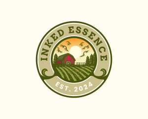 Farmhouse Agriculture Field logo design