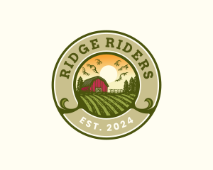 Farmhouse Agriculture Field logo design