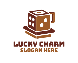 Lucky Dice Mug Cup logo design