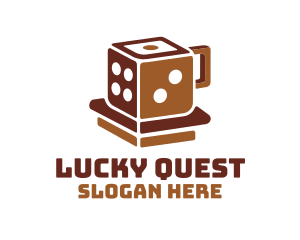 Lucky Dice Mug Cup logo design