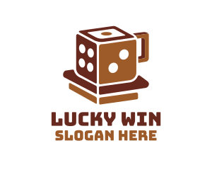 Lucky Dice Mug Cup logo design