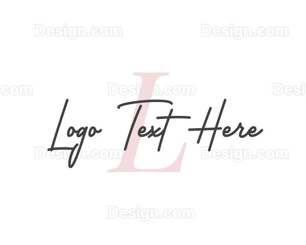 Feminine Cursive Wellness Logo