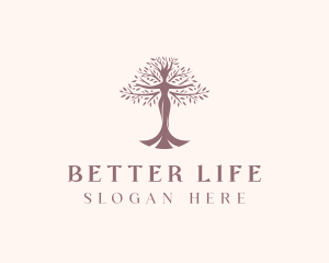 Beauty Woman Tree logo design