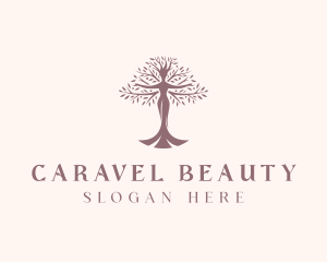 Beauty Woman Tree logo design