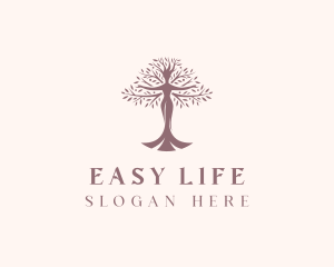 Beauty Woman Tree logo design