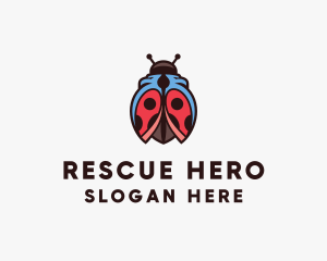 Ladybug Hero Cape logo design