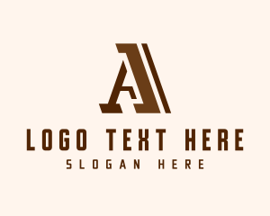Art Deco Letter A logo