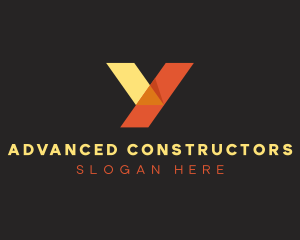 Orange Yellow Letter Y  logo design