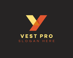 Orange Yellow Letter Y  logo design