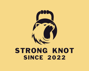 Strong Bear Kettlebell logo design