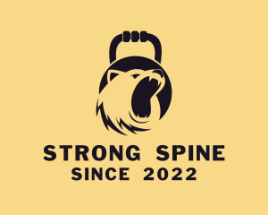 Strong Bear Kettlebell logo design